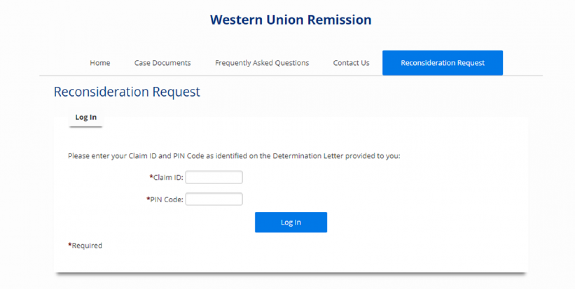 Formular pdf union western Money Order